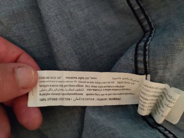 Camicia Jeans manica lunga Denim