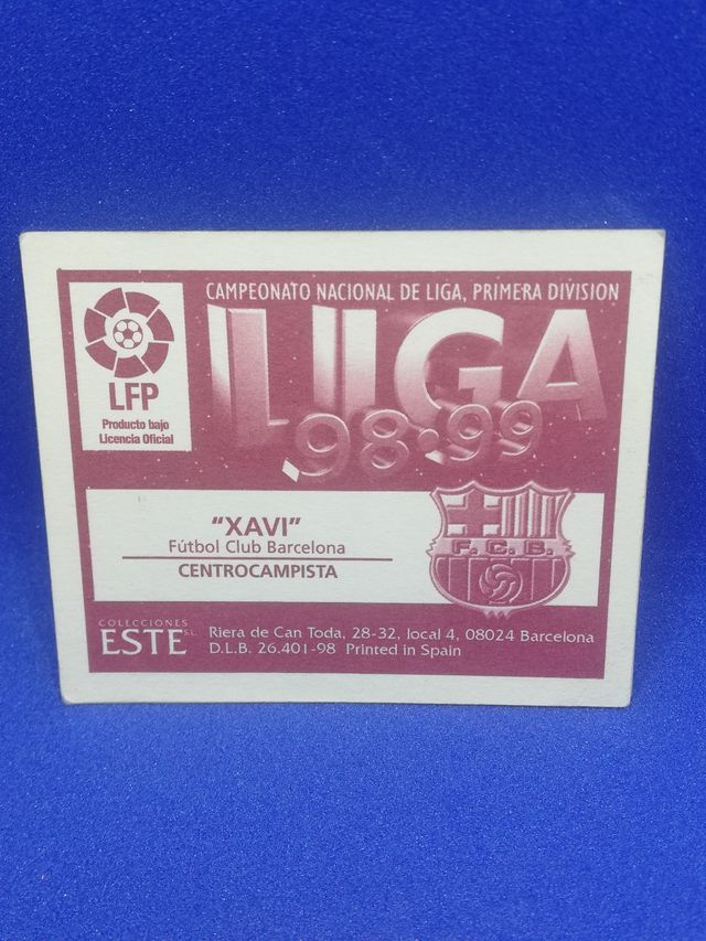 Cromo Xavi Rookie 98 99