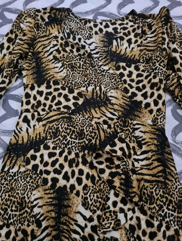 Vestido animal print