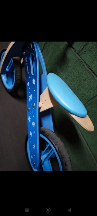 Bici madera sin pedales