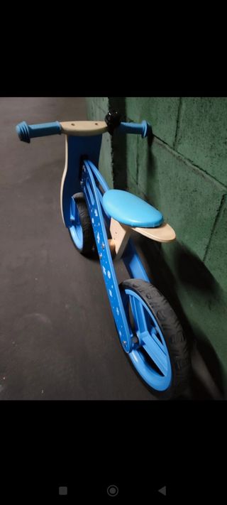 Bici madera sin pedales