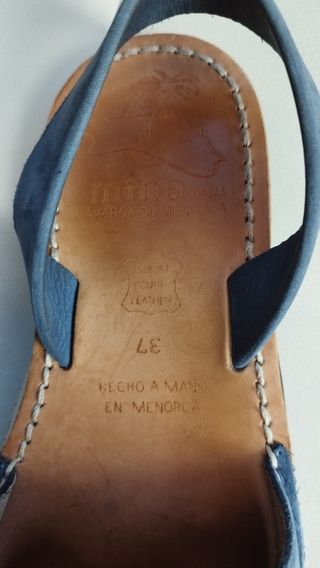 Sandalias Menorquinas, Azules