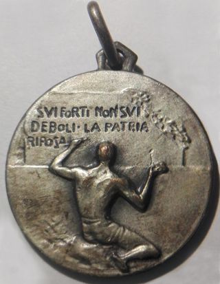 2 medaglie classe Oro+Argento Opera Balilla E.F.