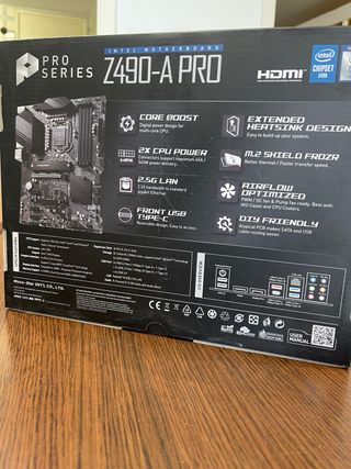 msi z490-a pro placa madre NUEVA