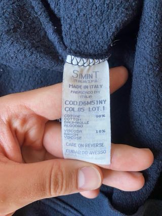 Sudadera Bordada Armani Jeans Azul Marino