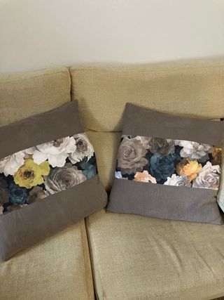 lote 2 cojines y relleno 50x50 cm