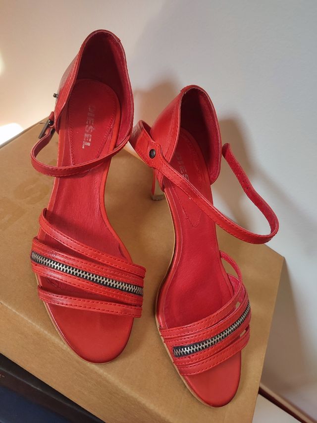 Sandalias Rojas Diesel