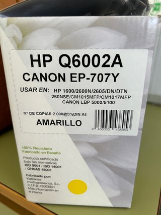 Toner HP Q600-CANON EP-707