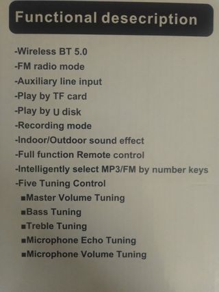 ALTAVOZ & LUCES & Complementos...¡¡FIESTA TOTAL!!