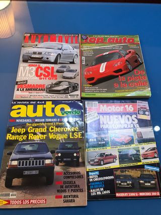 Lote 4 revistas de Motor coches