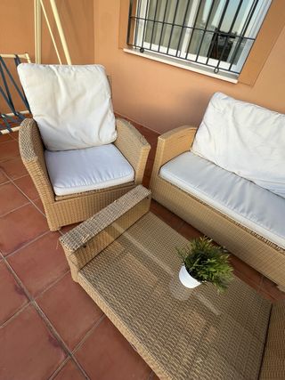 conjunto de terraza o jardin.