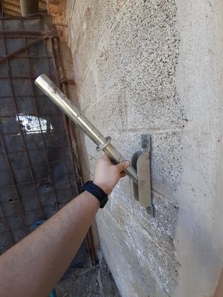 Pieza apuntalar inclinado