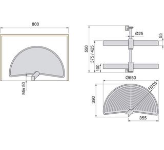 URGENZA!! vassoi angolari da cucina nuovi di zecca