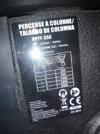 Taladro de columna