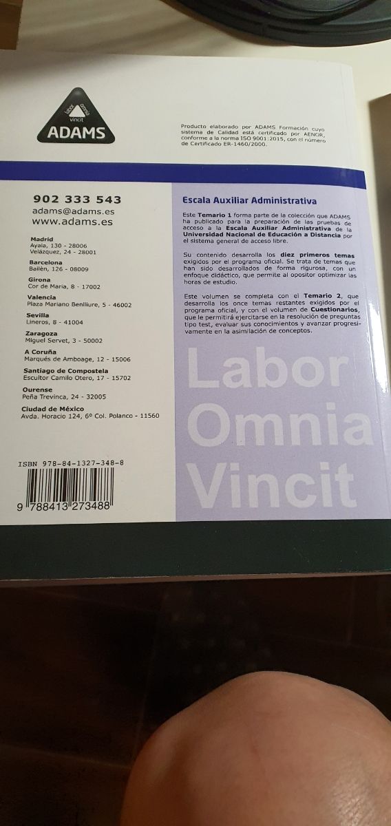 Libros Oposiciones Auxiliar Administrativo UNED