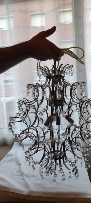 LAMPARA LAGRIMAS DE CRISTAL ITALIANAS.