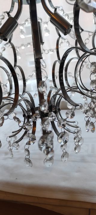 LAMPARA LAGRIMAS DE CRISTAL ITALIANAS.