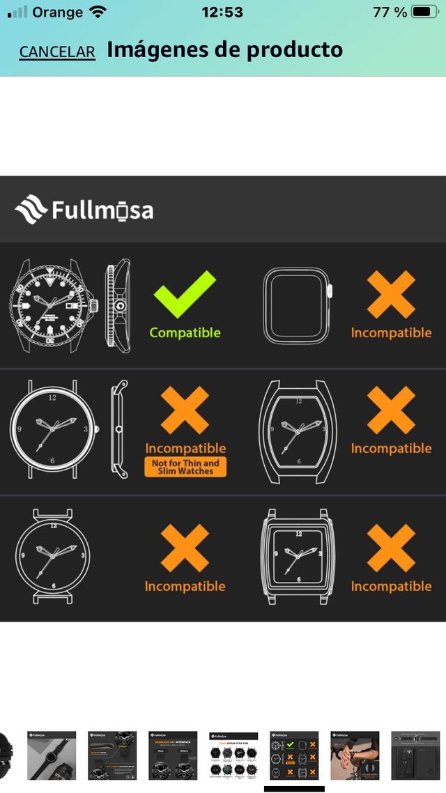 correa goma curvada a estrenar 