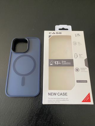funda magsafe iphone 13 pro morada muy bonita