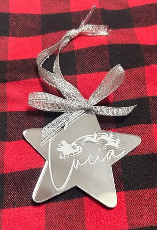 bolas de navidad planas efecto espejo