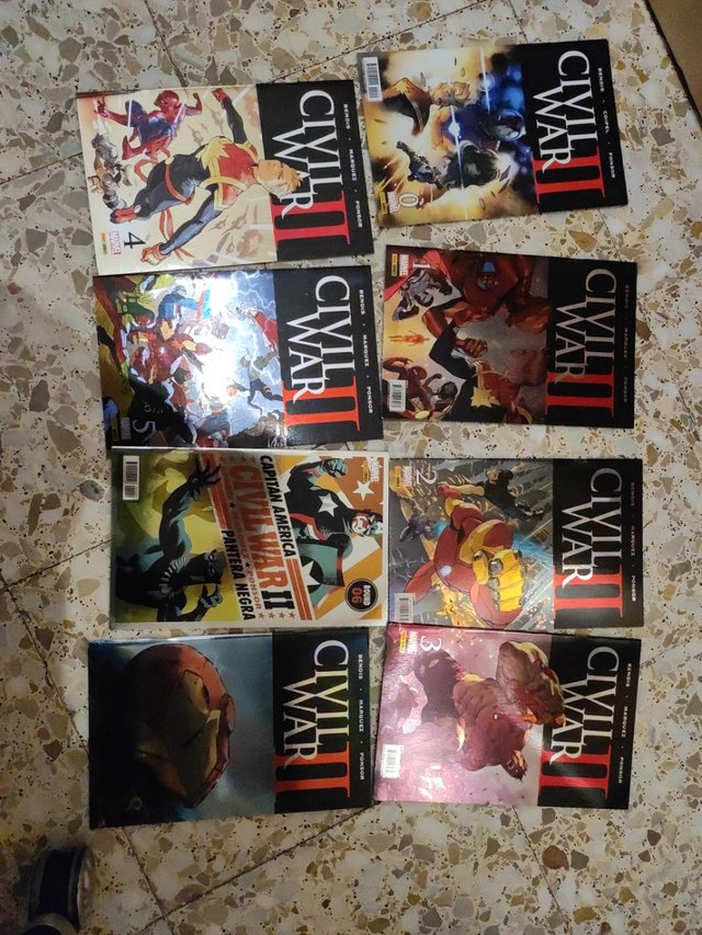 Marvel Civil War II (menos el 7)