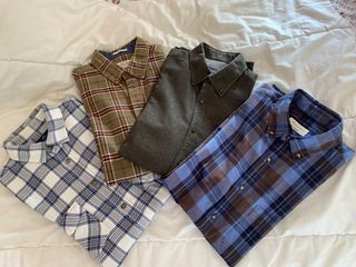 Lote 4 camisas de franela en muy buen estado