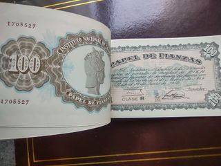 29 billetes correlativos. Papel Fianzas 100 ptas