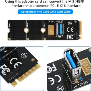 “Adaptador CERRXIAN NGFF M.2 a USB3.0 PCIE”