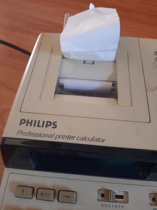 Calculadora electrica vintage Philips
