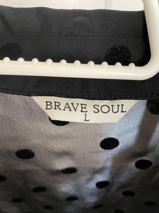 camisa blusa semitransparente negra