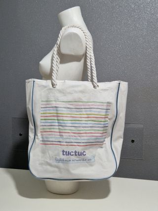 Borsa Tuc Tuc in cotone cm 35x40x10