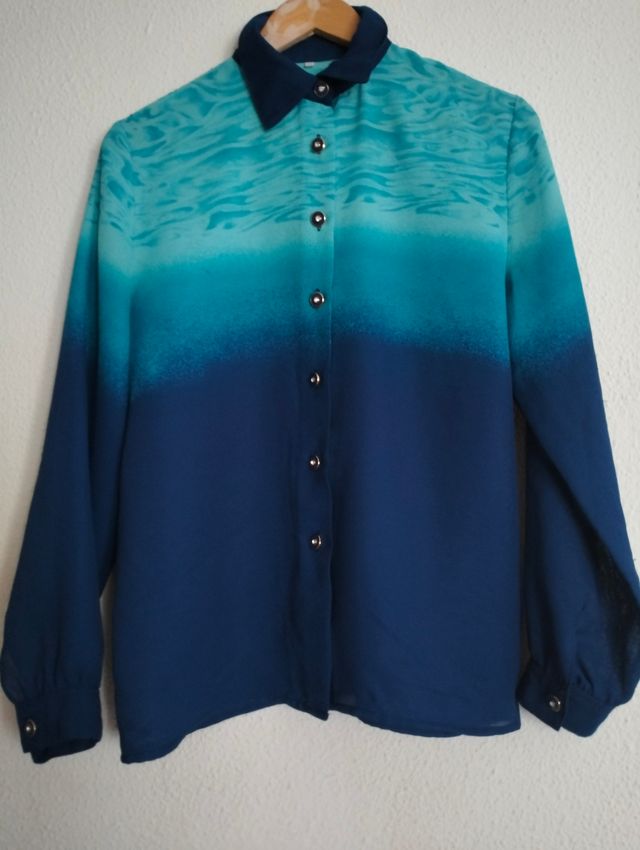 Blusa Azul degradé Olas
