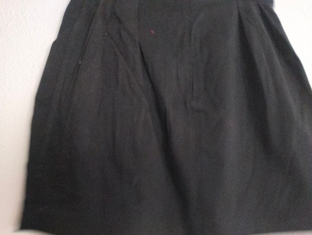 Minifalda tela, negra talla 38