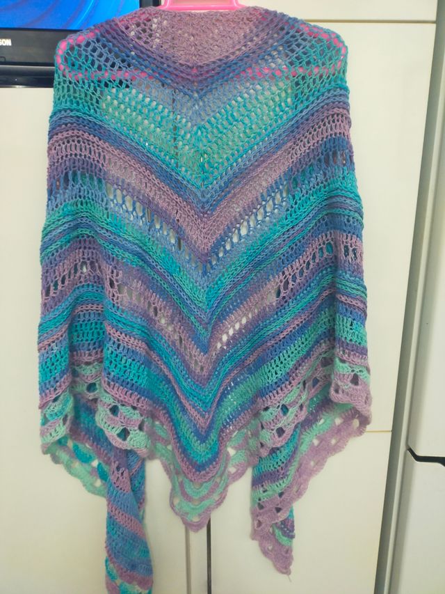 Chales crochet a mano