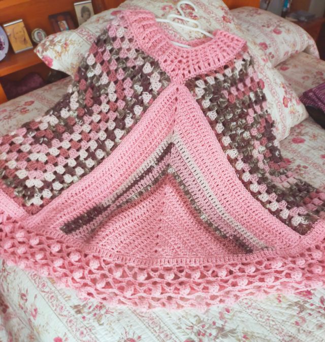 Chales crochet a mano