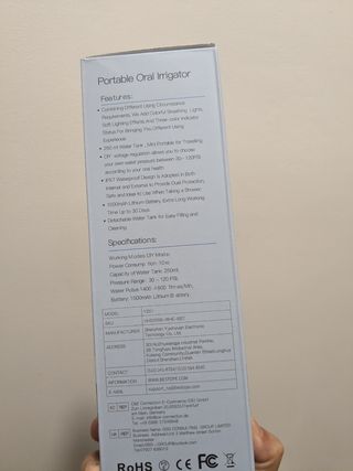 Irrigador de viage