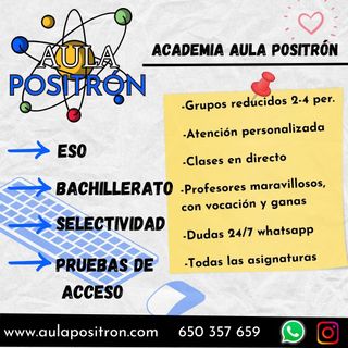 ACADEMIA ALICANTE ESO BACHILLER PAU PRUEBAS ACCESO