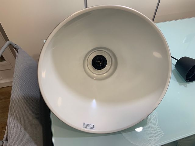 LAMPARA DE TECHO efecto “acero inoxidable”