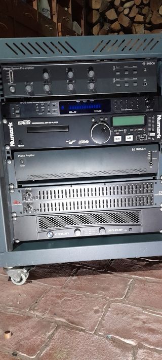 Equipo audio profesional microfono