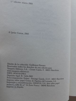 La Velocidad de la Luz. Javier Cercas.