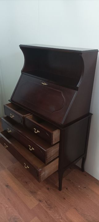 MUEBLE ESCRITORIO BURO o COMODA ANTIGUA de MADERA