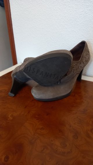 Botines tacón Hispanitas, talla 37