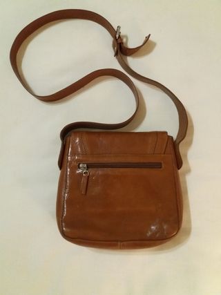 Bolso bandolera cuero marrón
