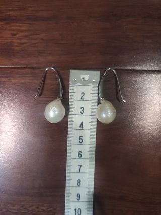 Pendientes Plata 925 y Perlas