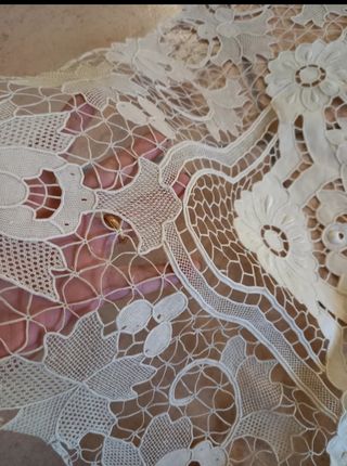 Coperta Antica puro Lino Burano Veneziano