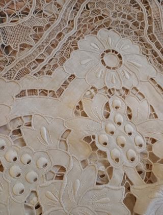 Coperta Antica puro Lino Burano Veneziano