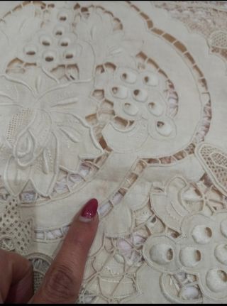 Coperta Antica puro Lino Burano Veneziano