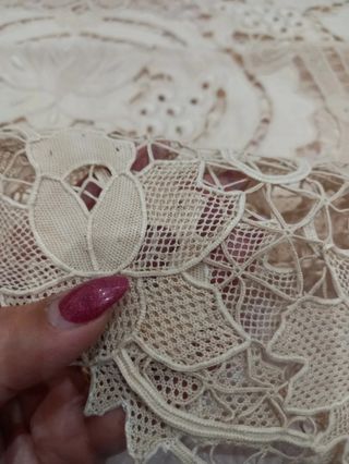 Coperta Antica puro Lino Burano Veneziano