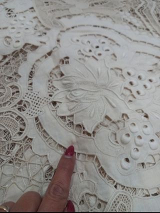 Coperta Antica puro Lino Burano Veneziano