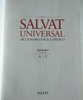 DICCIONARIO ENCICLOPEDICO SALVAT